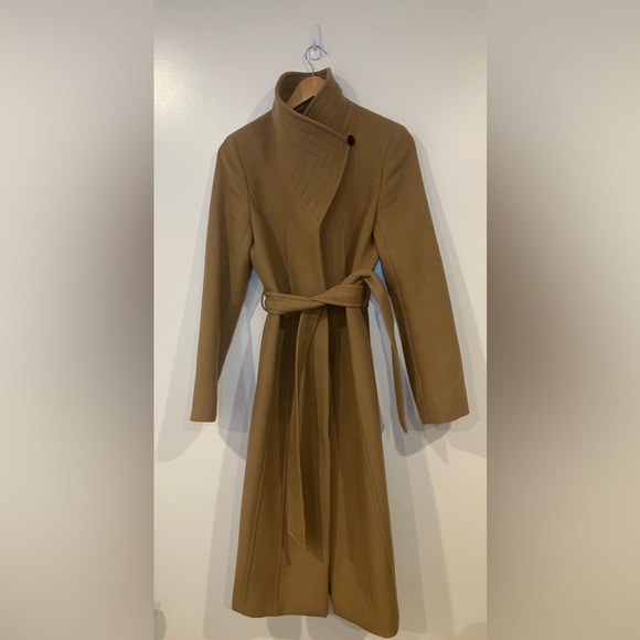 Babaton Jackets & Blazers - Aritzia Babaton Connor Long Wool Coat Camel | Belted | -20°C | S